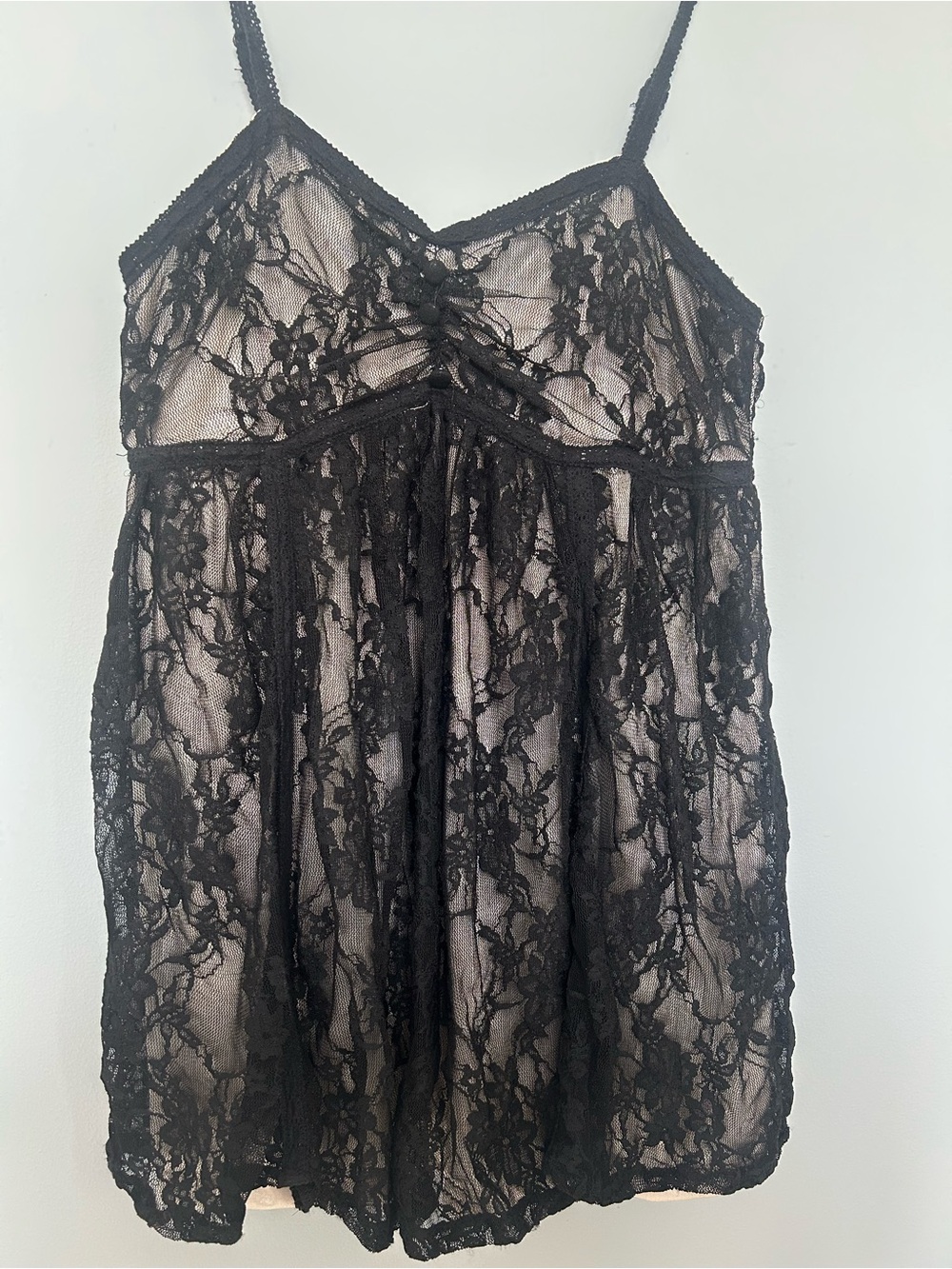 Rachael & Chloe Black Lace Slip Chemise